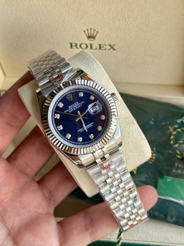 ⁦Rolex Oyster Datejust Mens and womens Watch 126334BKSJ model 1-mirror⁩ - الصورة ⁦2⁩