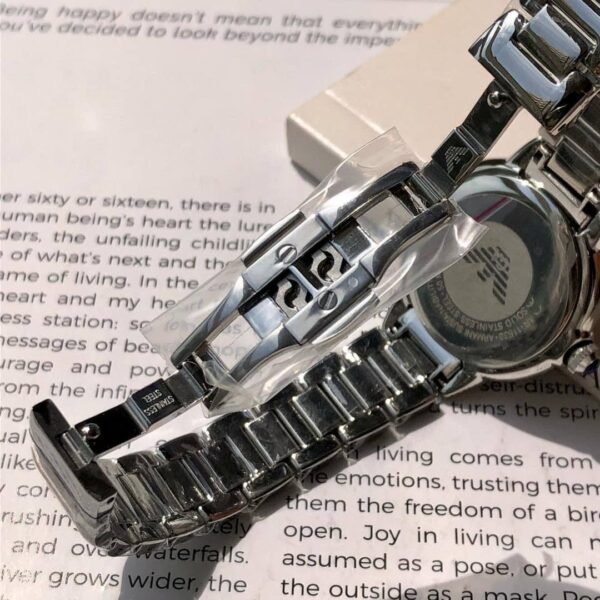 ⁦Emporio Armani Ladies Mia Watch | 32mm | Silver Sunray | AR11630-ORIGINAL⁩ - الصورة ⁦8⁩