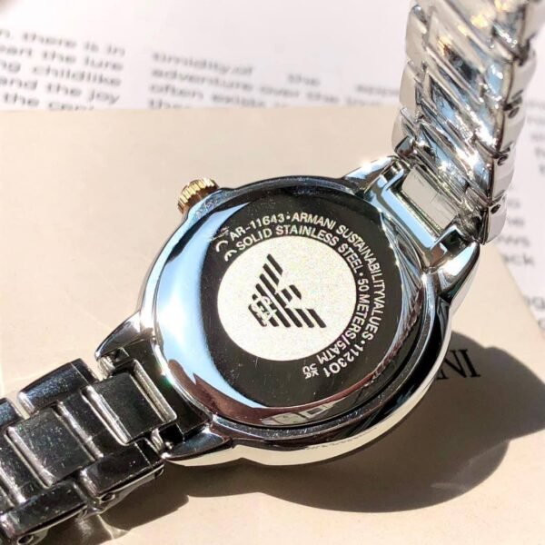 ⁦Emporio Armani Ladies Mia Watch | 32mm | Silver Sunray | AR11643-original⁩ - الصورة ⁦6⁩