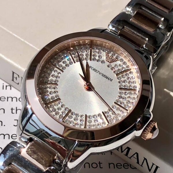 Emporio Armani Ladies Mia Watch | 32mm | Silver Sunray | AR11643-original