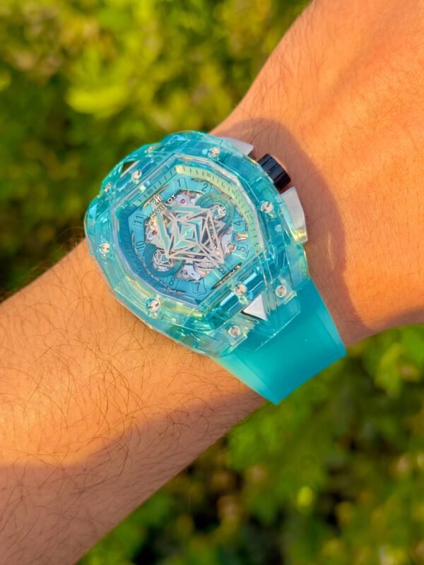 ⁦Hublot Spirit Of Big Bang Sang Bleu Blue Ceramic 42mm-mirror⁩ - الصورة ⁦2⁩