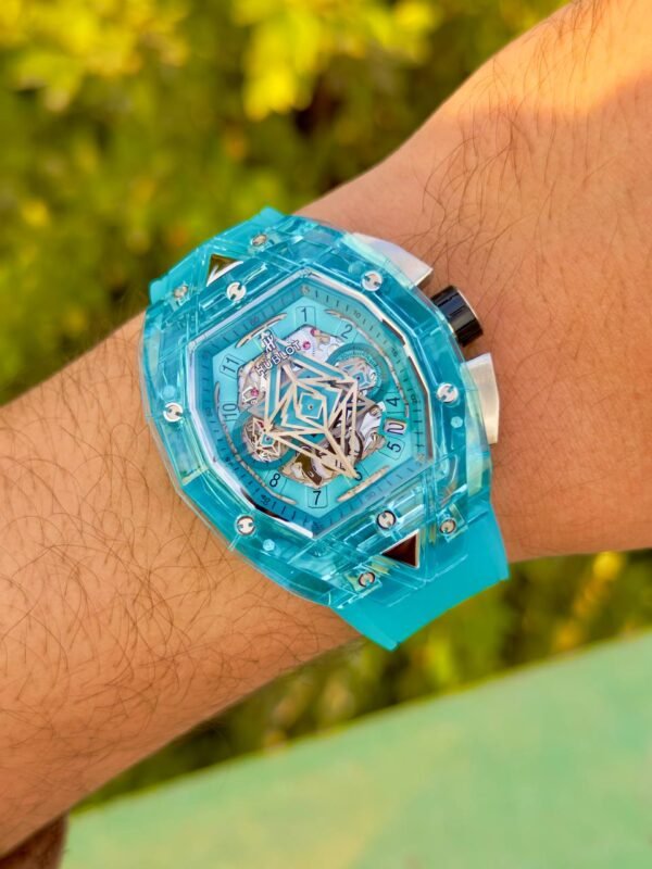 ⁦Hublot Spirit Of Big Bang Sang Bleu Blue Ceramic 42mm-mirror⁩ - الصورة ⁦3⁩