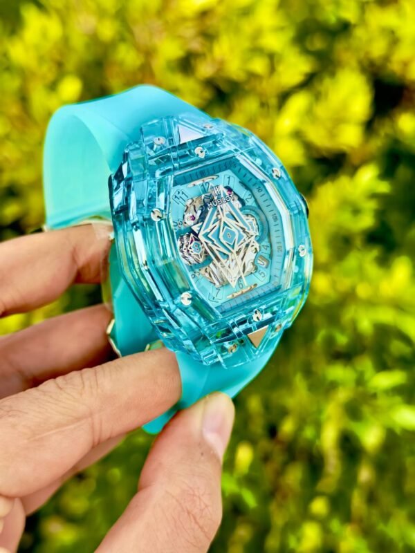 Hublot Spirit Of Big Bang Sang Bleu Blue Ceramic 42mm-mirror