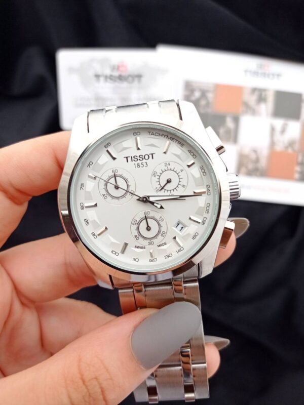 ⁦Tissot Couturier 1853 Chronograph watch for man-first⁩ - الصورة ⁦4⁩