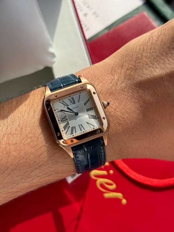 ⁦Cartier Santos de Watch, Interchangeable Leather Strap WSSA0061(S-O)⁩ - الصورة ⁦4⁩
