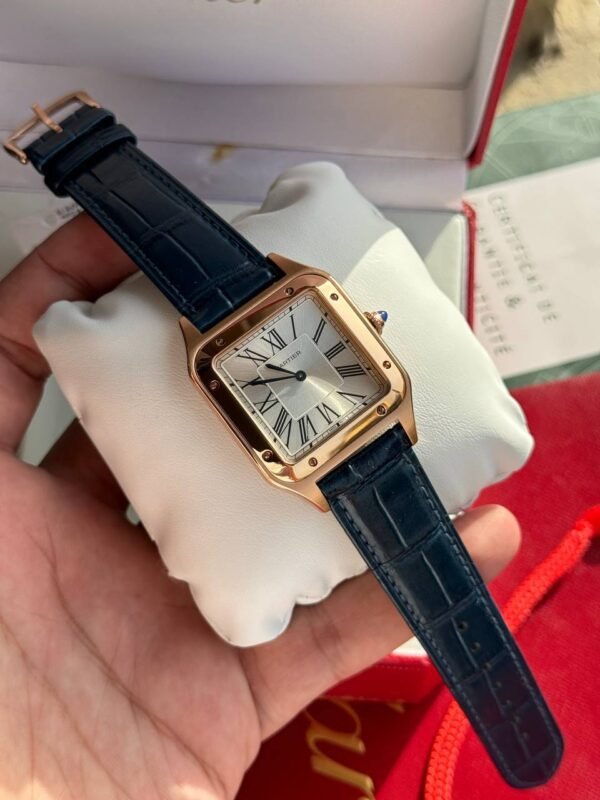 ⁦Cartier Santos de Watch, Interchangeable Leather Strap WSSA0061(S-O)⁩ - الصورة ⁦2⁩