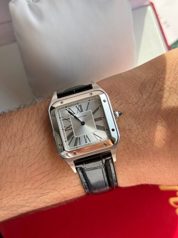 ⁦Cartier Santos de Watch, Interchangeable Leather Strap WSSA0061(S-O)⁩ - الصورة ⁦3⁩